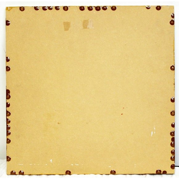 Handmade Faux Tile Wall Hanging Jesus Mother & Child Wooden Polyurethane Finish - Picture 6 of 6